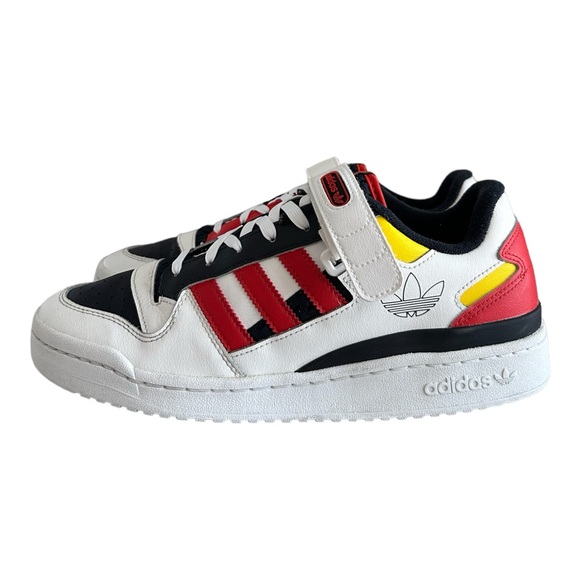 Adidas Forum Low Men's Shoes GZ9112 Cloud White/Legend Ink/Red Size 9.5 - Picture 2 of 9